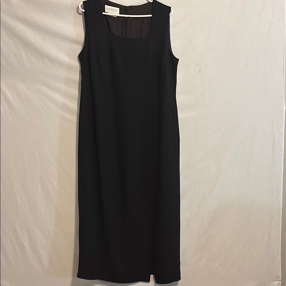 Eileen Fisher Black Sleeveless Sheath Maxi Dress